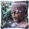 VON LILIENFELD Kissen Motiv Buddha Wellness Meditation Dekokissen 40 x 40 cm Sofakissen Deko Haus Wohnzimmer Kissenbezug mit Füllung beidseitig Bedruckt