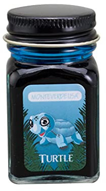 MONTEVERDE USA 30 ml Jungle Bottle Fountain Pen Ink (Turtle) (G309TU), Turquoise