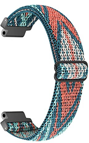 Correa de reloj elástica ajustable compatible con Garmin Forerunner 235, pulseras de repuesto de nailon transpirable para Forerunner 220/230/620/630/735XT/235Lite para mujeres y hombres, flecha verde