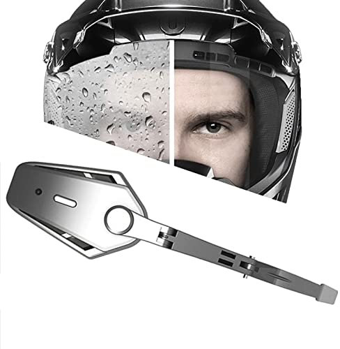 BrightFootBook Universal Motorcycle Helmet Electric Wiper, Motor Helmet Windshield Wiper, Must for Motorcycle Rain Gear