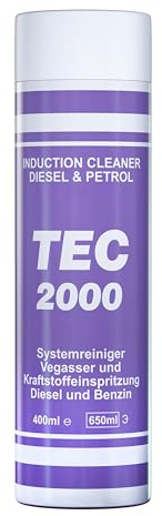 TEC-2000 Drosselklappenreiniger, Ansaugsystemreiniger Diesel/Benzin, 400 ml | AGR Reiniger, EGR Ventil, Vergaserreiniger, Turbolader VNT, Einlassventile, Ansaugkrümmer, ohne Demontage, einfache Anwendung