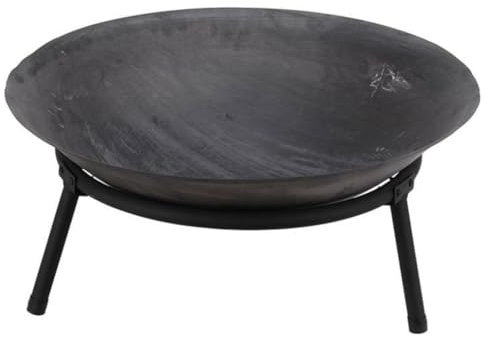 Pro Garden Brasero en Fonte - sur Pied - Diamètre : 50 cm - Noir