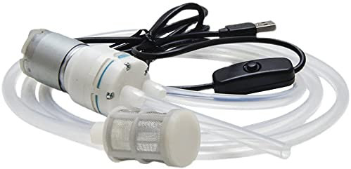 Toplionace Mini Pompa Elettrica per Vino con Tubo in Silicone 3.0M, Dispositivo di Aspirazione per Liquori Portatile Domestico Attrezzatura per la Produzione Domestica con Connettore USB