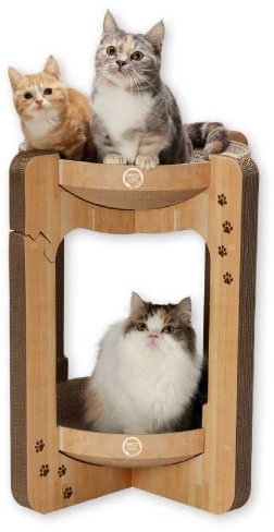 Cozy Kratzschale für Katzen, Größe XL, b.Tower (Eiche)