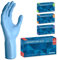 ARNOMED guantes nitrilo desechables azul extralargos, guantes de nitrilo 30 cm de largo, guantes nitrilo talla S extragruesos, 100 uds/caja, guantes nitrilo talla S, M, L & XL