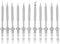 Fafeicy Soldering Iron Tips Replacement Kit, Solder Gun Tips Mini Pen Stainless Steel Soldering Iron Parts for for Radio Shack