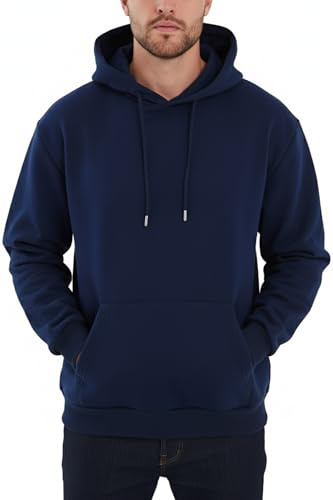 COMEOR Hoodie Herren Kapuzenpullover Sweatshirts (Blau 2XL)