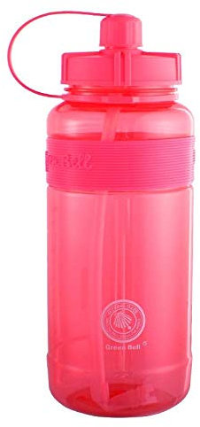 Borraccia portatile da 2 litri per sport all'aria aperta di grande capacità bottiglia d'acqua in plastica per studenti maschi e femmine semplice tazza fitness, colore: verde (colore: rosso)