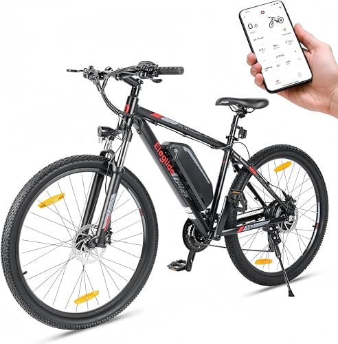 Eleglide E Bike Herren Damen mit 36V 15Ah Abnehmbarer Akku, 27,5/29 Zoll Offroad E Mountainbike, Elektrofahrrad Pedelec mit APP, 21 Gänge Schaltung, Reichweite bis zu 130 KM (Mopride 2, 27,5 Zoll)