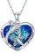 YAFEINI Stachelrochen Halskette für Damen Sterling Silber Ocean Animal Kristall Anhänger Halskette Geburtstag Schmuck Geschenke für Frauen Männer (Stachelrochen Kette)