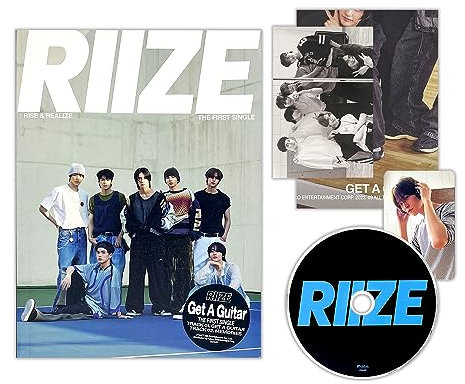 RIIZE - 1st Single Album [Get A Guitar] (REALIZE Ver.) CD-R + Photoprint + Photocard + Photo Book + Folded Poster + 4 Extra Photocards