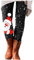 Draht Osterhasen Weihnachten Leggings Bedruckt lässige Lange All-Spiel Boot Hosen schlanke Hosen Beschichtete Leggings Schwarz (Black, S)