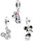 H.ZHENYUE Anhänger Charms 925 Sterling Silber Mouse Sparkling Head Sleigh with Zirconia für Europäische Armbänder und Halskette,Schmuck Geschenk für Weihnachten,Valentinstag,Muttertag Pack von 3 Damen
