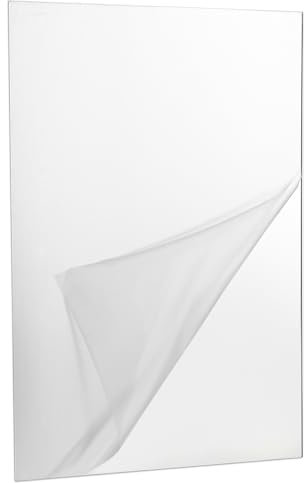 Specchio da parete in acrilico da parete, autoadesivo, infrangibile, per riparazione di piastrelle da ufficio, tavoli, soffitto, camera da letto, bordo, nastro di carta per esterni, giardino, armadio,