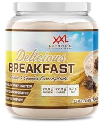 XXL Nutrition - Delicious Breakfast - Perfektes Frühstück, Porridge mit Protein, Frühstücksbrei - 1000 Gramm - Schokolade