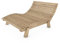 TUGA - Holztech Gartenliege Relaxliege Liege - Franzi (Lärche) Breite 140cm Einstiegshöhe 50cm
