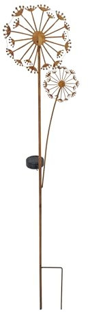 abc HOME | Gartenstecker Pusteblumen | LEDs | Solarpanel | Lichtsensor | 114 cm H