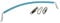 Rubber Coated Stable Stall Chain with Snap Hook (Choice of Colour Horse Door Guard) (Pastel Blue)