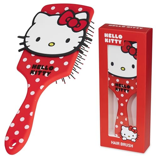 Hello Kitty Brosse Demelante Cheveux, Accessoires pour Cheveux - Cadeau Fille et Femme (Brosse Hello Kitty)