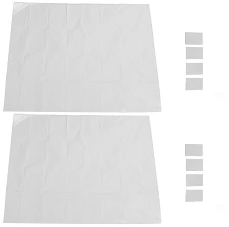 LOCADENCE 2 Sets Halloween Fabric Rear Projection Screen, HD Polyester Synthetic Fiber Projector Screen Sheet, Window Projection Film for Home