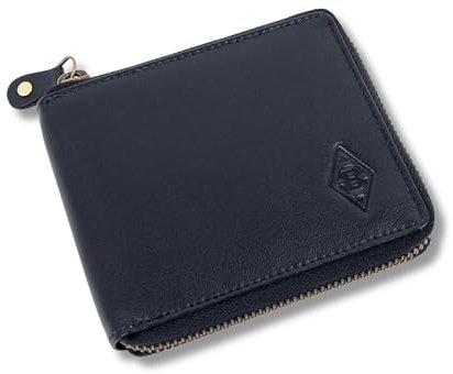 Borussia Mönchengladbach Geldbörse aus Leder | Offizieller Fanartikel Fohlenshop | Schwarz mit Vereinslogo, Portemonnaie Gladbach Fanartikel