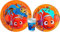 Disney 8 Pappteller Nemo 23 cm + 8 Nemo Teller 20 cm + 8 Becher für Partys und Geburtstage