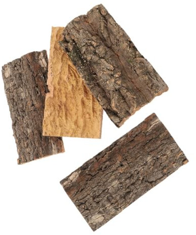 YARNOW 4stücke Korkbark Deko Für Terrarium Aus Natürlicher Baumrinde Lifelike Aquarium Deko Für Reptilien Schildkröten Und Aquarienpflanzen