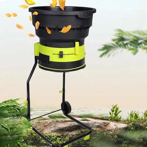 PASPRT Electric Garden Shredder,Corded Electric Leaf Mulcher Shredder,2500W Large Funnel Opening Garden Mulcher,8000rpm Shredders and Chippers