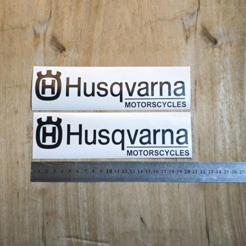 Zorkee Aufkleber geeignet für Husqvarna Motorräder, 2 Stück