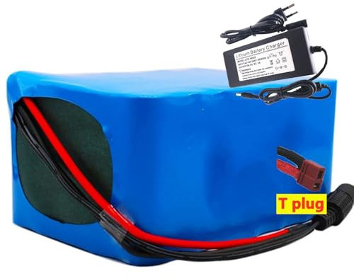 Batteria al Litio per Bici elettrica 60V 20AH Batteria agli ioni di Litio 16S3P per Bici elettrica con Caricabatterie per Scooter Elettrico XT60/T Plug T plug,60V 20Ah