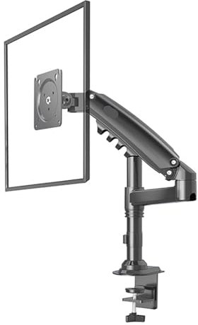 H80 Gas Spring Monitor Stand - Full Motion Adjustable Arm for 17-27 Inch LCD/LED TVs Ergonomic Desktop Mount Supports 2-9 kg Space-Saving Design