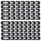 Classicseali 150pcs Nail Polish Guard, Nail Polish Protector, Peel Off U-Shaped Liquid Latex for Nails, for Nails Painting, Finger Protection Cuticle Protectors Tape, Black