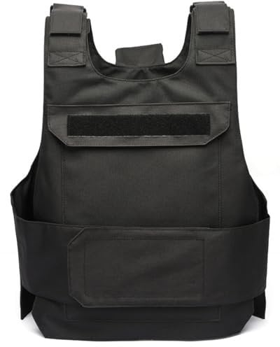 Plate Carrier Vest Waterproof & Wear-Resistant Vest with Hollow Grooves Quick Release Costume with Hidden Pocket for Outdoor Training, sports