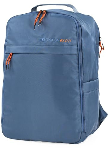 ITACA - Handgepäck Rucksack Ryanair 40x20x25 Reiserucksack Handgepäck Tasche für Flugzeug mit Laptopfach leicht Travel Backpack Koffer Cabin Bag., Blau
