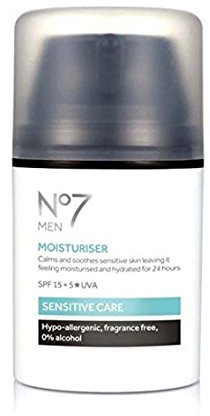 No7 Men Sensitive Care Moisturiser 50ml (Boxed)