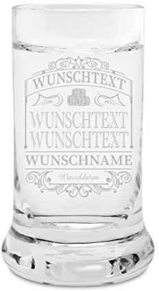 Leonardo Schnapsglas Stamper individuell graviert Geschenk - Save Water Drink