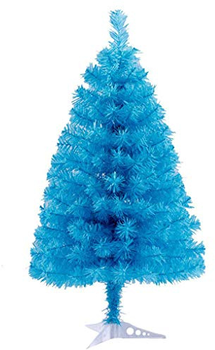 Fouriding 3ft (90cm) Christmas Tree Artificial Xmas Pine Trees with PVC Leg Stand Base Home Office Holiday Decoration (Sky Blue)