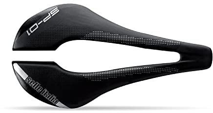 Selle Italia SP-01 Boost TM, Sella Bicicletta da Strada con Design Moderno, Comoda con Foro Superflow-Taglia L3, Nero Unisex Adulto