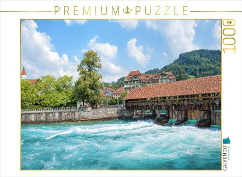 CALVENDO Puzzle Obere Schleuse an der Aare in Thun | 1000 Teile Lege-Größe 64 x 48 cm Foto-Puzzle für glückliche Stunden