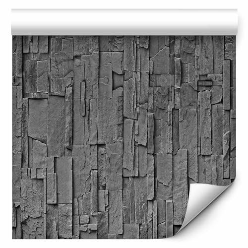 murando - Tapete selbstklebend 10m Wandtattoo dekorative Möbelfolie Dekorfolie Fotofolie Panel Wandaufkleber Wandposter Wandsticker - Steine Steinwand Steinoptik Felsen Felsenblock f-A-0093-j-b