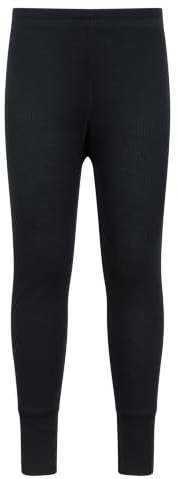 Mountain Warehouse Il Talus Scherza i Pantaloni Termici di Baselayer - Rapidamente asciutti, Pantaloni dei Bambini Leggeri, Cura Facile - per Il Campeggio, Invernale Nero 2-3 Anni