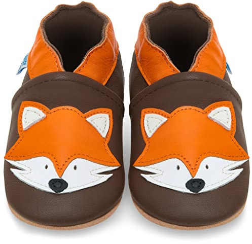 Krabbelschuhe Baby Lauflernschuhe Mädchen Jungen Hausschuhe Baby Schuhe Babyschuhe Weicher Leder mit Wildledersohlen Lederschuhe Kleinkind 0-6 Monate 6-12 Monate 12-18 Monate 18-24 Monate 2-3Y