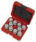 Sealey Locking Wheel Nut Key Set, 10pc - Land Rover - SX222