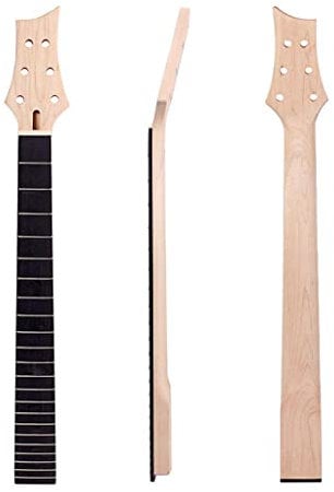 Alnicov E-Gitarrenhals 22 Bund Palisander Griffbrett 25,5 Zoll unvollendete E-Gitarre Ersatz