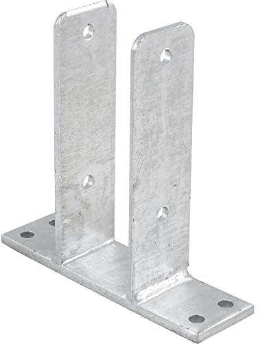 PITZL Pfostenanker für Zaunpfosten Lichte Weite: 71 mm/Typ 11044.0071 feuerverzinkt, Silber