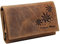 Frédéric Johns - Portefeuille Femme en Cuir Véritable - Porte Monnaie - Look Vintage - Modèle Angel (Camel)