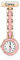 ALBERTBAND Montres de Poche Infirmière Personnalisées Montre de Poche avec épingle Nom Montre Infirmière Portable Montre à Quartz Numérique pour la Fête des Mères Noël (Or&Rose)