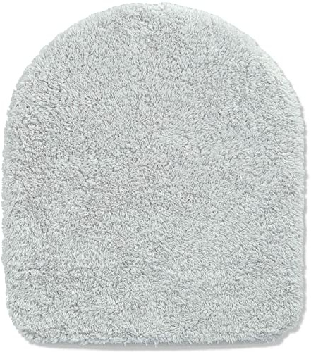 Casatessile WC-Achsabdeckung 40X45 cm Soft Velvet Weicher Achsenabdeckung, Sitzbezug Wasser, Toilettensitz - Grigio CHIARO