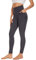 AMYTIS Damen Sport Leggings Yogahose High Waist mit Taschen Fitness Stretch Blickdicht Lang Gym Handytasche, Grey#1, M