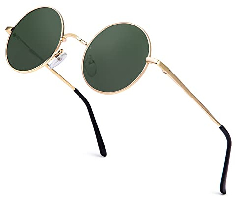 ANYLUV Sonnenbrille Herren Polarisiert, Runde Sonnenbrille Herren Damen Klassische mit UV-Schutz